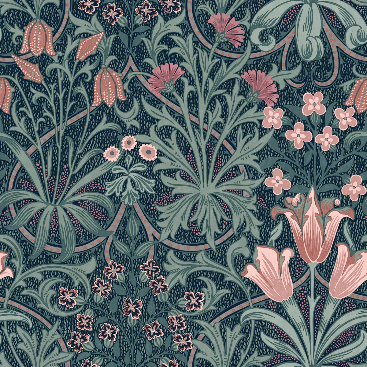 Woodland Weeds Midnight - Image 3