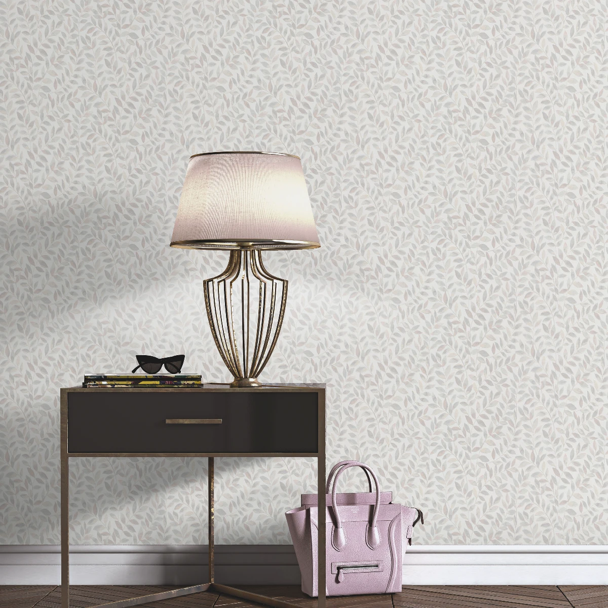 Ameroso Leaf Grey Metallic roomset