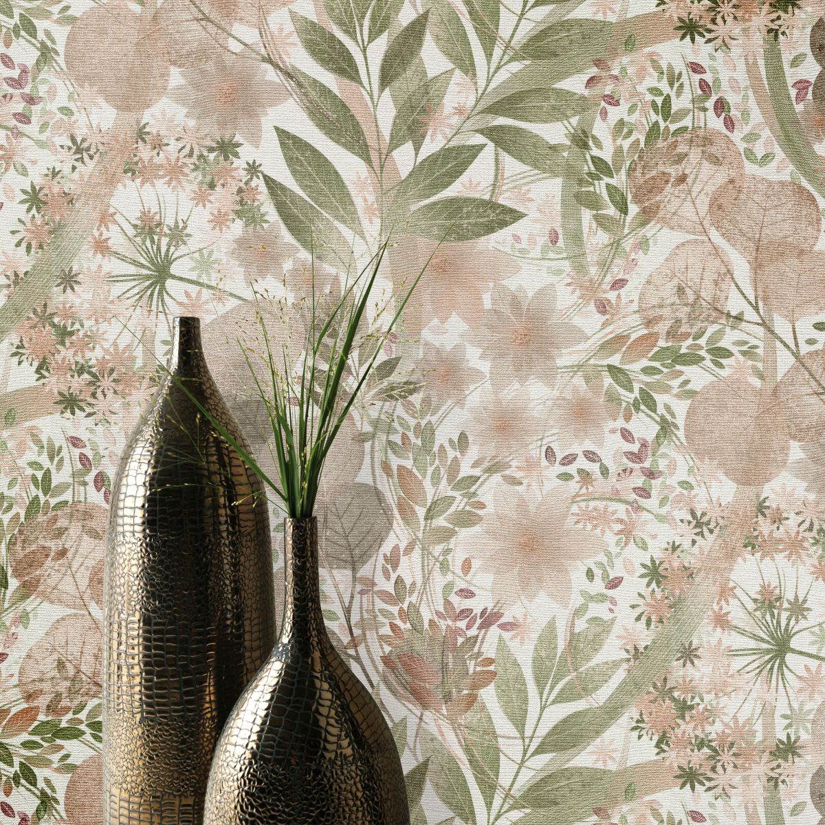 Erismann Secret Grove Floral Pink/Green roomset