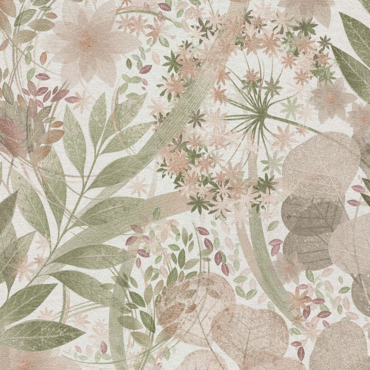 Erismann Secret Grove Floral Pink/Green roomset