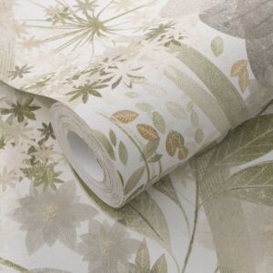 Erismann Secret Grove Floral Green rollshot