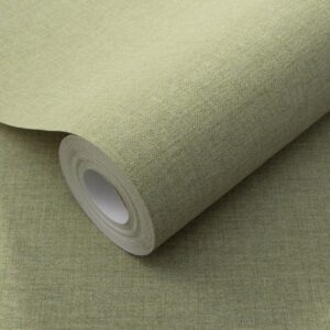 Serenity Linen Texture Olive Green rollshot