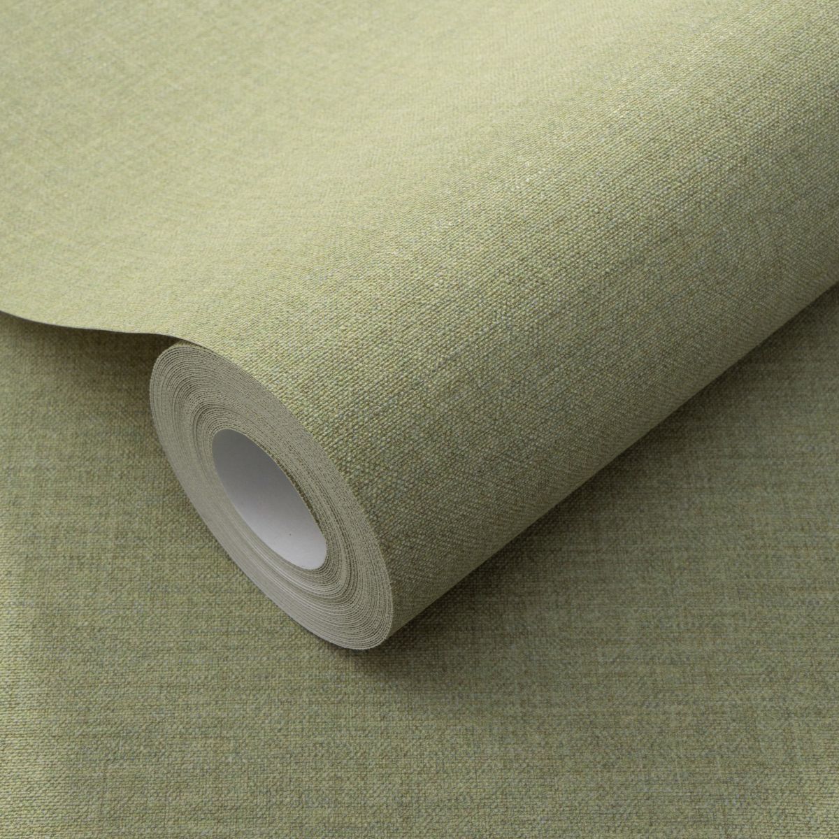 Serenity Linen Texture Olive Green rollshot