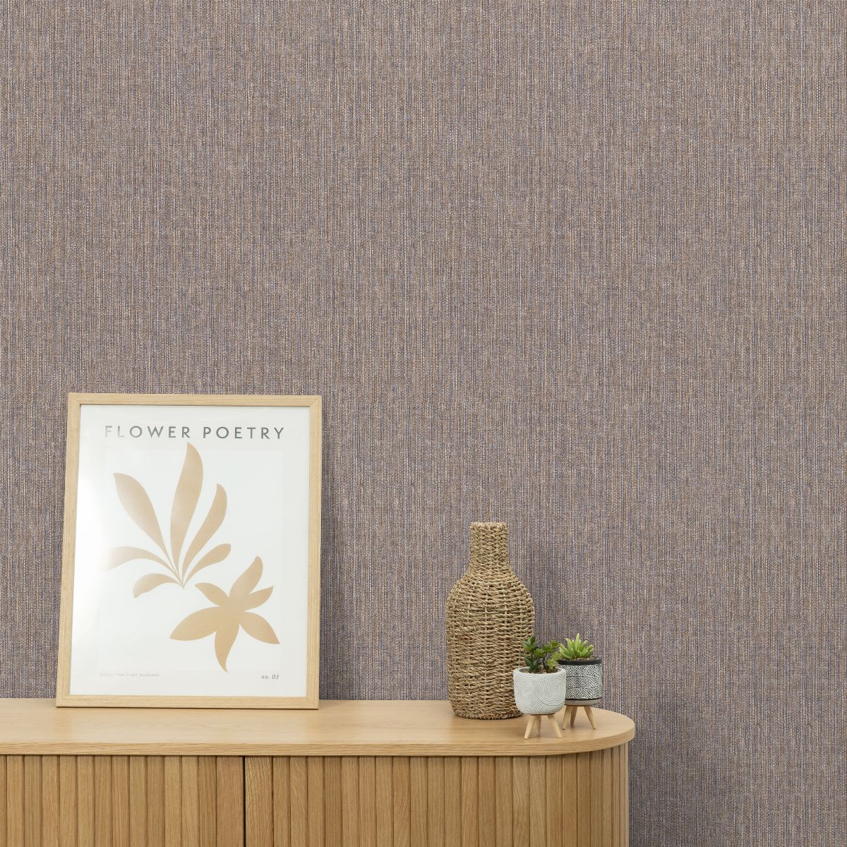Stoneweave Texture Purple/Brown roomset