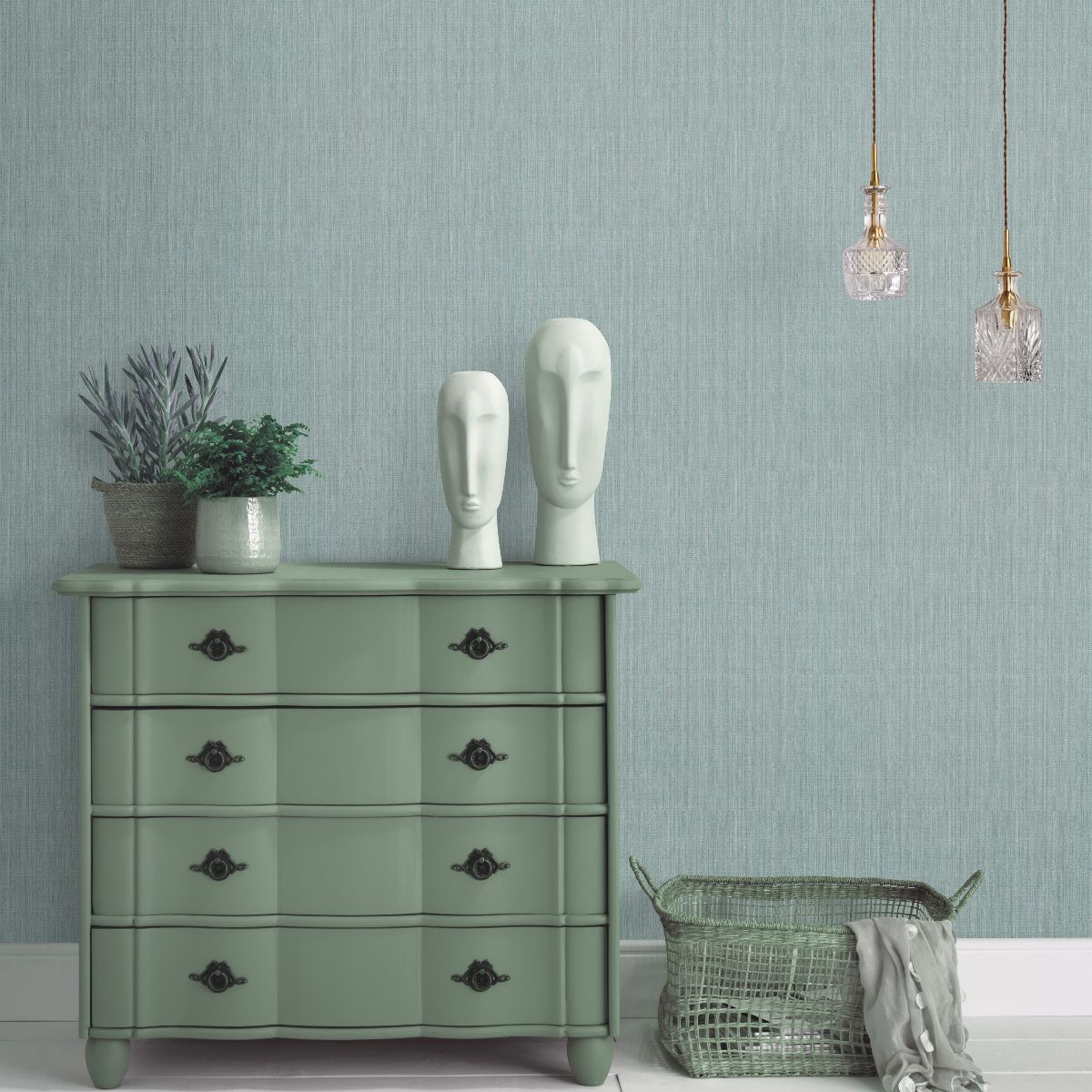 Quiet Motion Texture Petroleum Metallic roomset